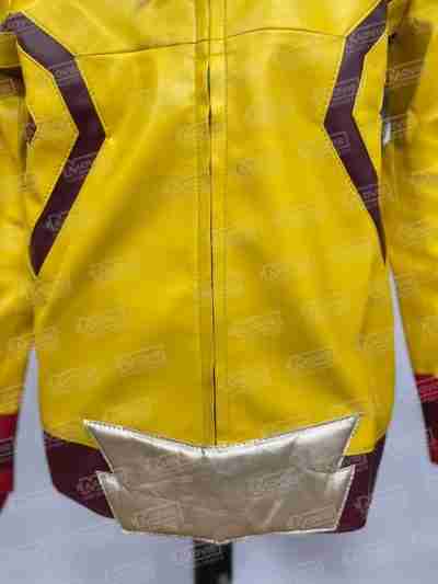 Kid Flash Season 3 Yellow Leather Jacket