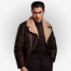 Henry Golding Costume Jacket with Fur Collar