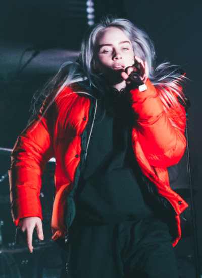 Billie Eilish Red Puffer