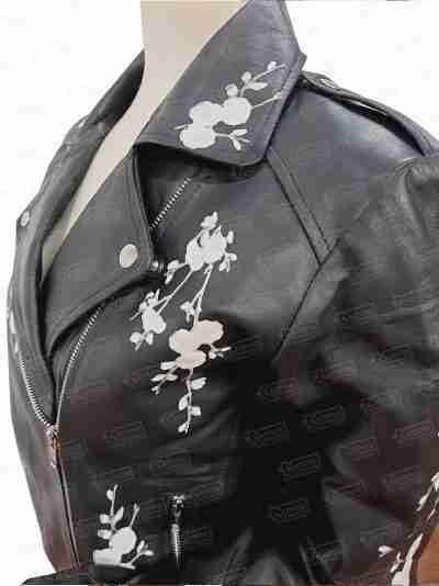 Jessica Lord Find me in Paris Lena Grisky Black Leather Jacket