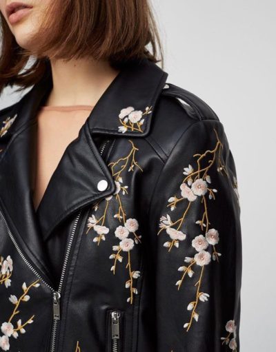Jessica Lord Find me in Paris Lena Grisky Black Leather Jacket