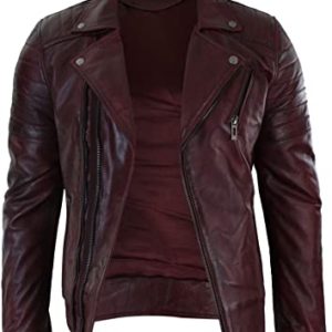 Vintage Style Men's Jacket Genuine Leather
