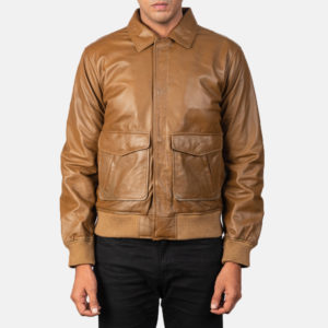 Brown Bomber Jacket for Men