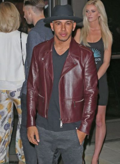 Burgundy Lewis Hamilton Jacket