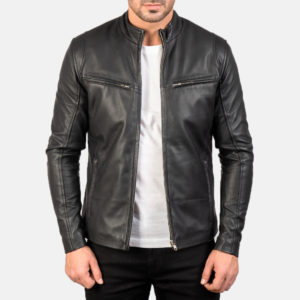 Mens Black Biker Jacket