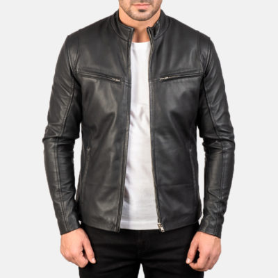 Mens Black Biker Jacket