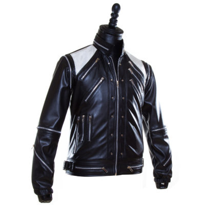 Michael Jackson Cosplay Black Leather Jacket