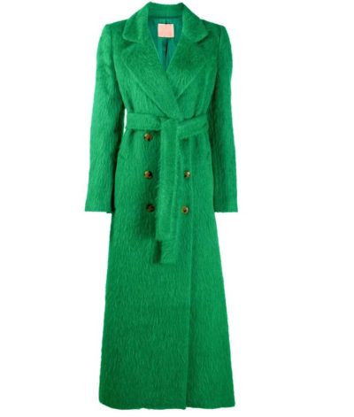 out of her mind sara pascoe double breasted green coat