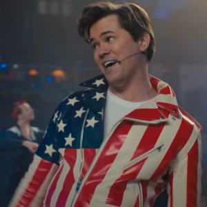 the prom andrew rannells leather jacket