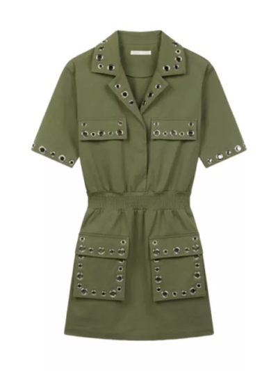 the real jeannie mai green military dress