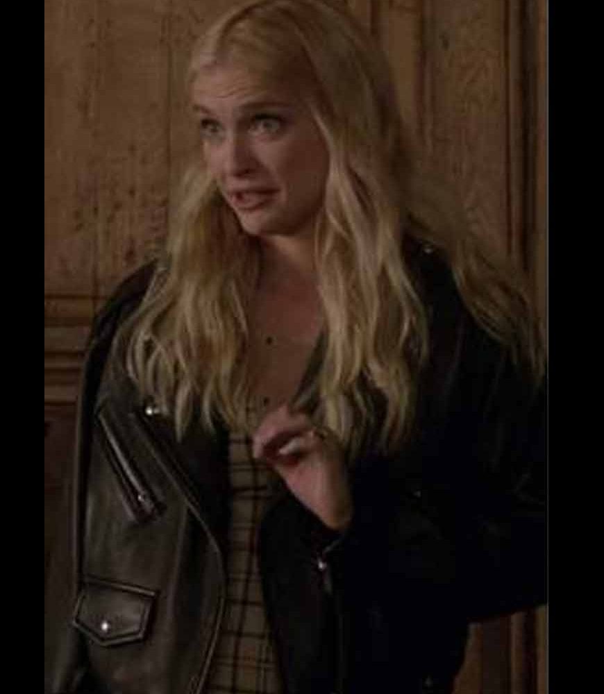 Films Et Séries Tv Avec Camille Razat Emily in Paris Razat Black leather Coat | Movie Leather Jacket