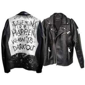 These Things Happen When It’s Dark Out Leather Jacket