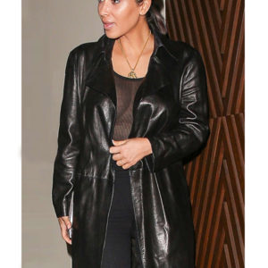 Stylish Kim Kardashian Appealing Long Coat