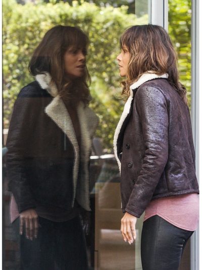 Halle Berry Extant Molly Woods Shearling Jacket - Image 3
