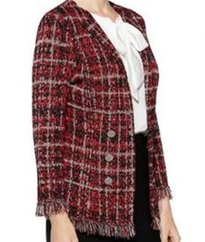 Deneen Tyler Filthy Rich Plaid Tweed Jacket - Image 2