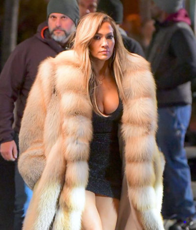 Jennifer Lopez Fur Coat