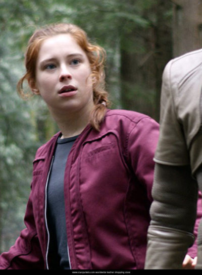 Mina-Sundwall-Red-Jacket-in-Lost-in-Space
