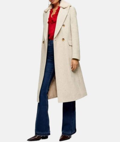 Love Life Sara Yang Coat With Shearling Collar - Image 2