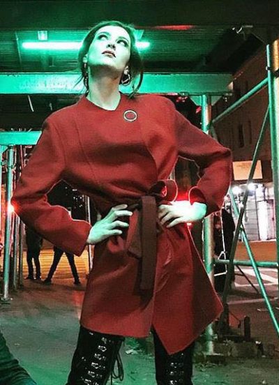 bonding season 02 tiff red coat
