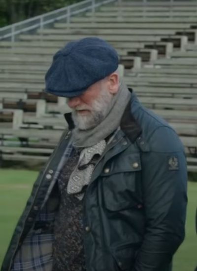graham mctavish Green Leather Jacket