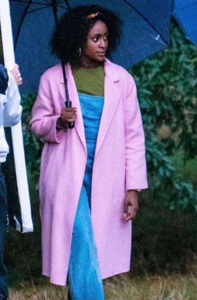 louise behind her eyes simona brown pink coat