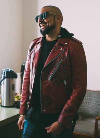 sean paul red leather jacket