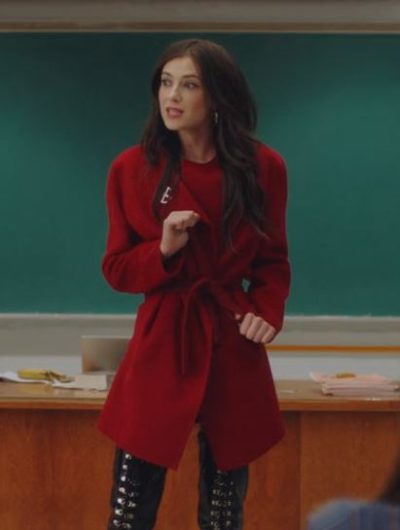 tiff bonding season 02 zoe levin red coat