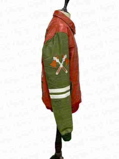 Chief Keef Leather Pelle Pelle Orange Renegades Jacket