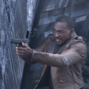 Falcon and Winter Soldier Anthony Mackie Brown Leather Jacket