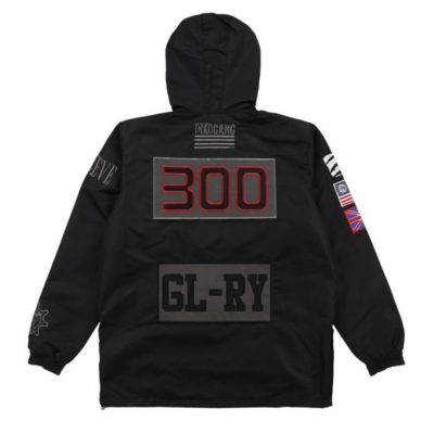 Insideout Reversable Windbreaker Black Hoodie
