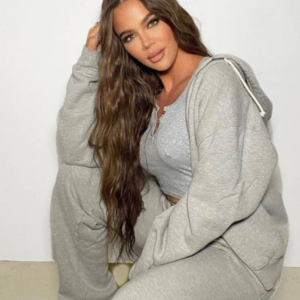 Khloe Kardashian Grey Hoodie