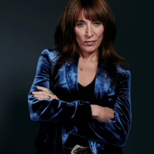 Rebel Katey Sagal Blue Velvet Blazer