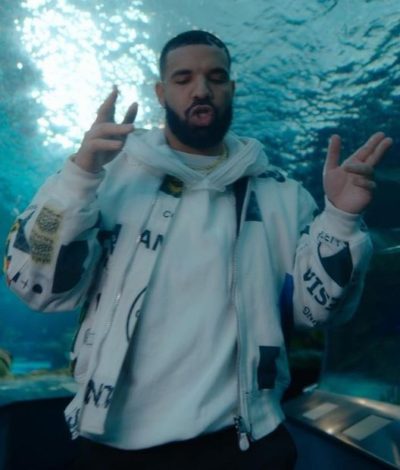 drake what's next white bomber jacket