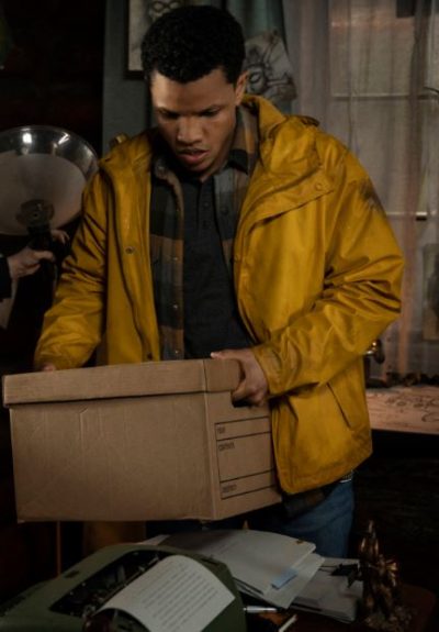 ned nickerson tv series nancy drew tunji kasim yellow hooded jacket