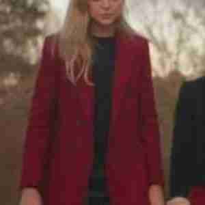 Legacies S03 Lizzie Saltzman Double-Breasted Red Coat