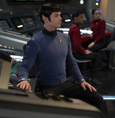 Star Trek Discovery Ethan Peck Blue Jacket