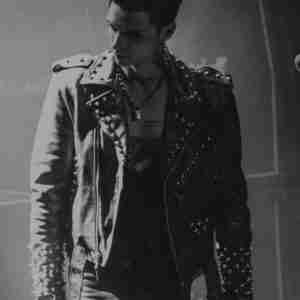 andy biersack paradise city johnny faust studded leather jacket