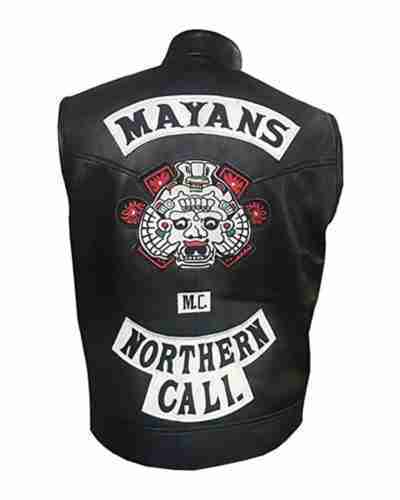 angel reyes mayans m.c. southern cali clayton cardenas leather vest