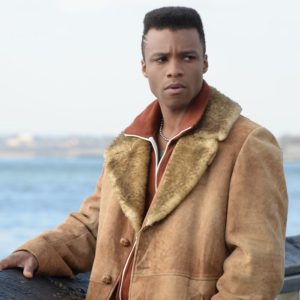 ricky pose dyllon burnside fur collar coat