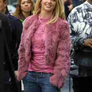 Britney Spears Pink Coat