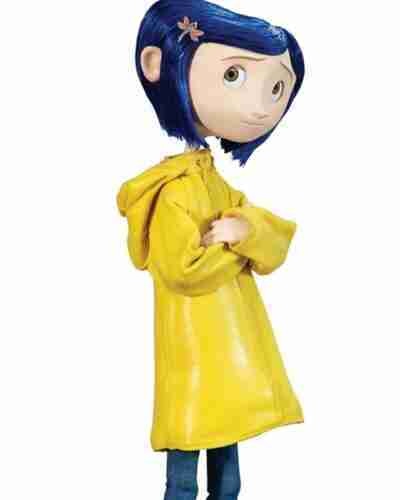 Coraline Yellow Halloween Rain Coat