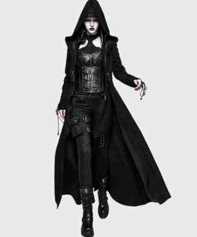 Gothic Dark Angel Long Coat
