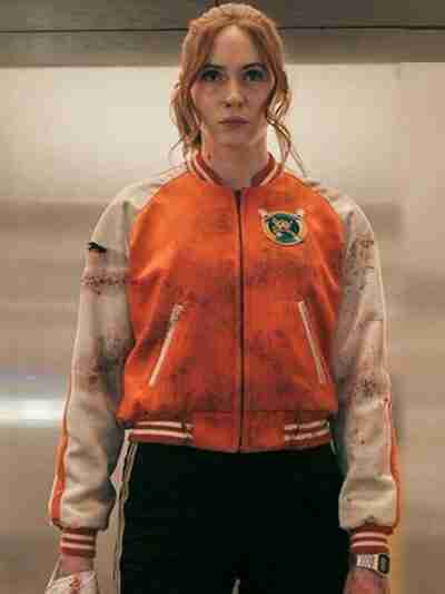 Karen Gillan Gunpowder Milkshake Bomber Jacket