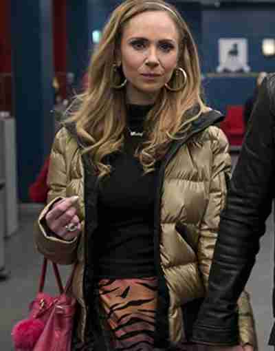 Ted Lasso S02 Juno Temple Gold Puffer Jacket