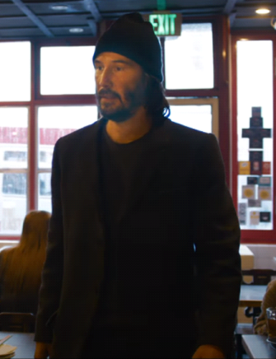 The Matrix Resurrections Keanu Reeves Black Blazer