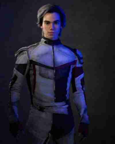 Carlos Descendants 3 Leather White Jacket