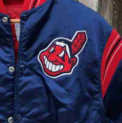 Cleveland Indians Starter Blue Bomber Jacket
