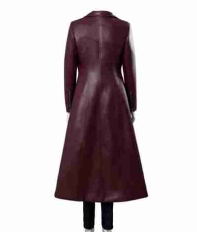 Dark Phoenix Jean Maroon Long Coat