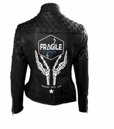 Fragile Express Death Stranding Leather Black Jacket