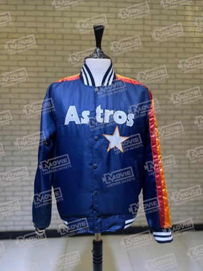 Mens Houston Astros Bomber Blue Jackets